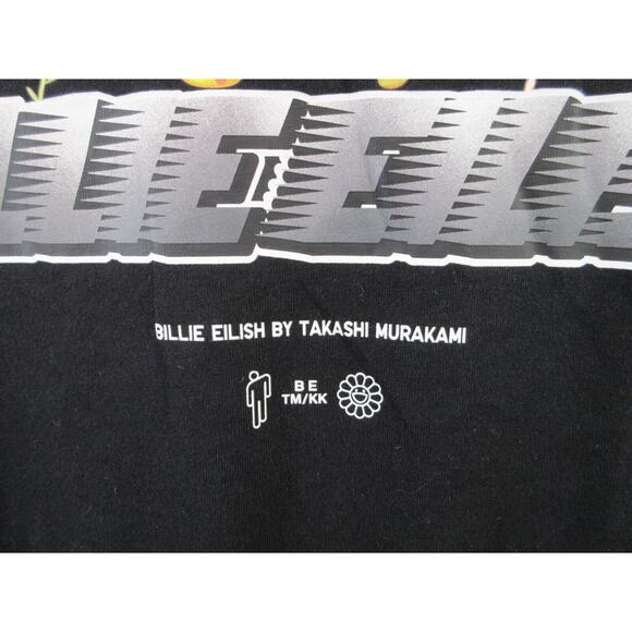 NWOT Billie Eilish x Takashi Murakami x Uniqlo Black Graphic T-Shirt Men Large - Picture 3 of 8